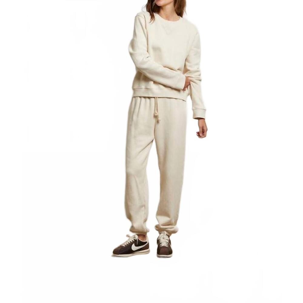 NEW PERFECTWHITETEE michelle fleece jogger in sugar - Picture 3 of 5